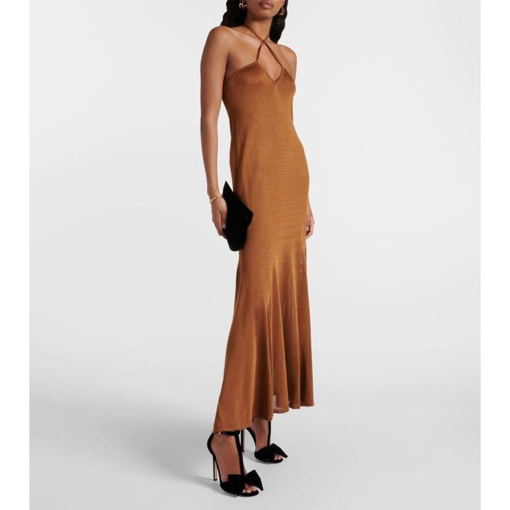 Tom Ford Brown Midi Dress - Picture 4 of 13